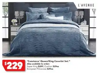 Harvey Norman 'Constance' Queen/King Coverlet Set offer