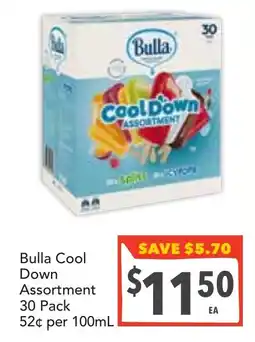 Supa Valu Bulla cool down assortment offer