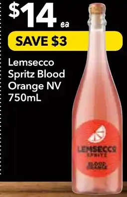 Supa Valu Lemsecco spritz blood orange nv offer