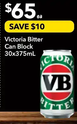 Supa Valu Victoria bitter can block offer