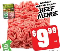 Farmer Jack's Wa grass fed regular beef mince offer