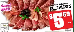 Farmer Jack's Barbaro sliced deli meats offer