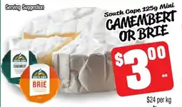Farmer Jack's South cape mini serving suggestion camembert or brie offer