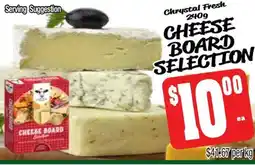 Farmer Jack's Chrystal fresh cheese board selection offer