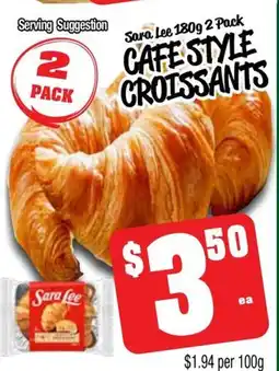 Farmer Jack's Sara lee cafe style croissants offer