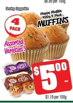 Farmer Jack's Happy muffin offer