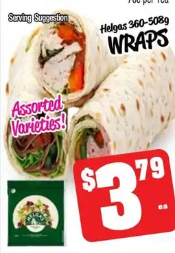 Farmer Jack's Helgas wraps offer
