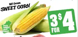 Farmer Jack's Wa grown sweet corn offer