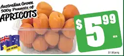 Farmer Jack's Australian grown punnets of apricots offer