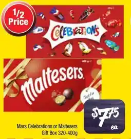 Farmer Jack's Mars celebrations or maltesers gift box offer