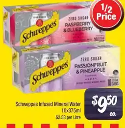 Farmer Jack's Schweppes Infused Mineral Water offer