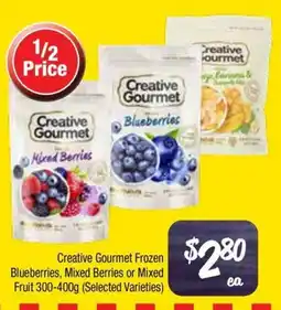 Farmer Jack's Creative gourmet frozen blueberries, mixed berries or mixed fruit offer