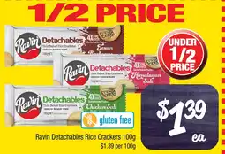 Farmer Jack's Ravin detachables rice crackers offer