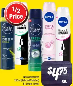 Farmer Jack's Nivea deodorant offer