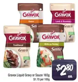 Farmer Jack's Gravox liquid gravy or sauce 165g offer