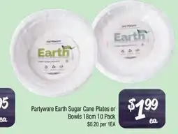 Farmer Jack's Partyware earth sugar cane plates or bowls offer