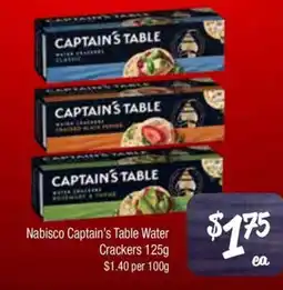Farmer Jack's Nabisco Captain's Table Water Crackers offer