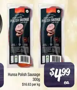 Farmer Jack's Hunsa polish sausage offer