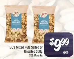 Farmer Jack's Jc's mixed nuts salted or unsalted offer