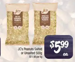 Farmer Jack's JC's Peanuts Salted or Unsalted offer