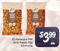 Farmer Jack's Jc's barbecue or chilli kri kri peanuts offer