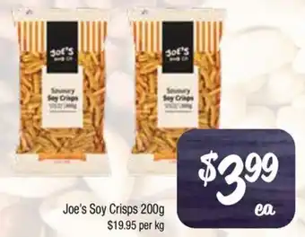 Farmer Jack's Joe's Soy Crisps offer