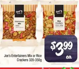 Farmer Jack's Joe's Entertainers Mix or Rice Crackers offer