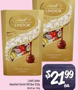 Farmer Jack's Lindt lindor assorted cornet gift box offer