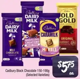 Farmer Jack's Cadbury block chocolate offer