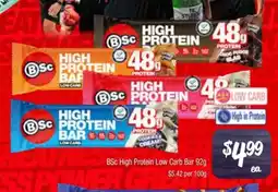 Farmer Jack's Bsc high bsc protein low carb bar offer