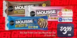 Farmer Jack's Bsc high protein low carb mousse bar offer
