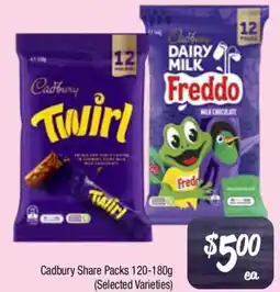 Farmer Jack's Cadbury Share Packs offer