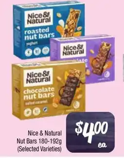 Farmer Jack's Nice & natural nut bars offer