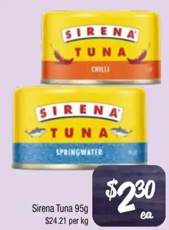 Farmer Jack's Sirena Tuna offer