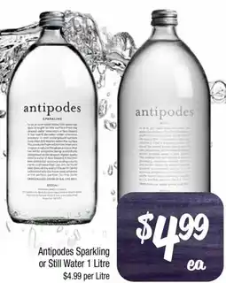 Farmer Jack's Antipodes sparkling or still water offer