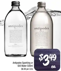 Farmer Jack's Antipodes sparkling or still water offer