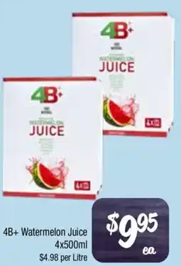 Farmer Jack's 4b+ watermelon juice offer