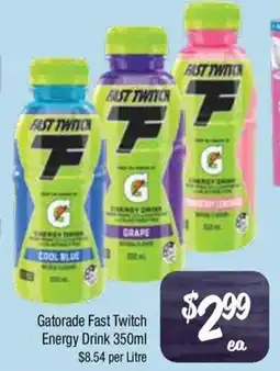 Farmer Jack's Gatorade fast twitch energy drink offer
