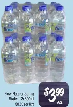 Farmer Jack's Flow natural spring water offer