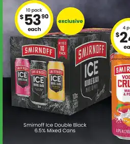 The Bottle O Smirnoff ice double black offer