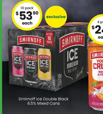 Smirnoff ice double black