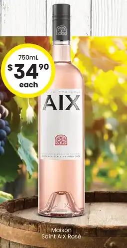 The Bottle O Maison saint aix rosé offer