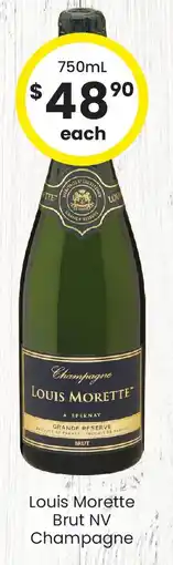 The Bottle O Louis morette brut nv champagne offer