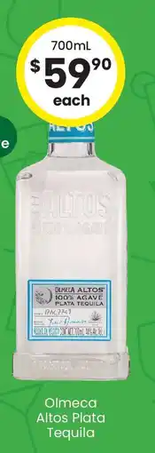 The Bottle O Olmeca Altos Plata Tequila offer