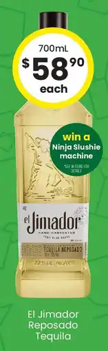 The Bottle O El jimador reposado tequila offer