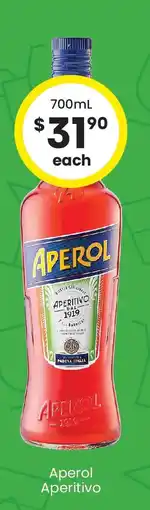 The Bottle O Aperol aperitivo offer
