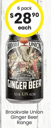 The Bottle O Brookvale union ginger beer range offer
