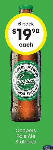 The Bottle O Coopers pale ale stubbies offer