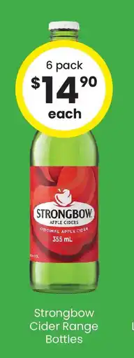 The Bottle O Strongbow cider range bottles offer