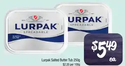 Farmer Jack's Lurpak salted butter tub offer